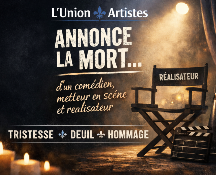 Capture decran 2026 02 06 094904 L&rsquo;Union des artistes annonce la mort d&rsquo;un com&eacute;dien marquant : le Qu&eacute;bec perd une figure de son histoire culturelle