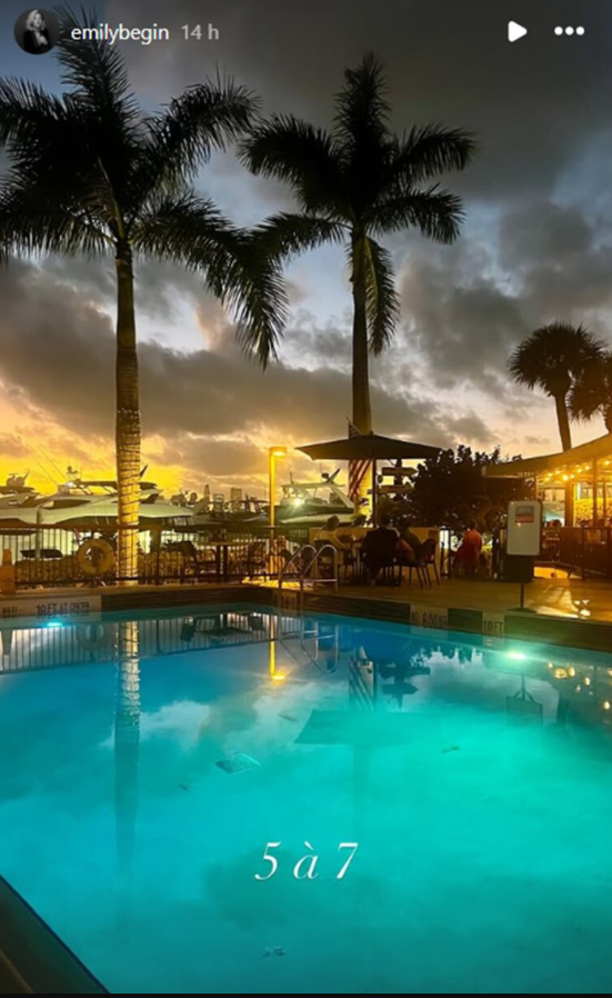 Capture decran 2026 02 18 132659 &Eacute;mily B&eacute;gin s&rsquo;envole loin du Qu&eacute;bec&hellip; et partage de superbes photos sous le soleil