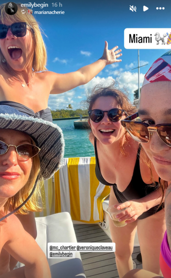 Capture decran 2026 02 18 132707 &Eacute;mily B&eacute;gin s&rsquo;envole loin du Qu&eacute;bec&hellip; et partage de superbes photos sous le soleil