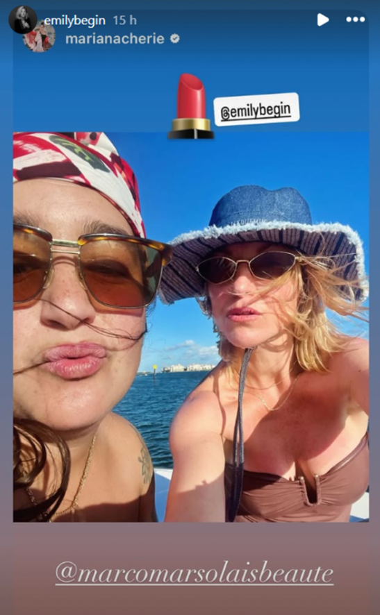 Capture decran 2026 02 18 132714 &Eacute;mily B&eacute;gin s&rsquo;envole loin du Qu&eacute;bec&hellip; et partage de superbes photos sous le soleil