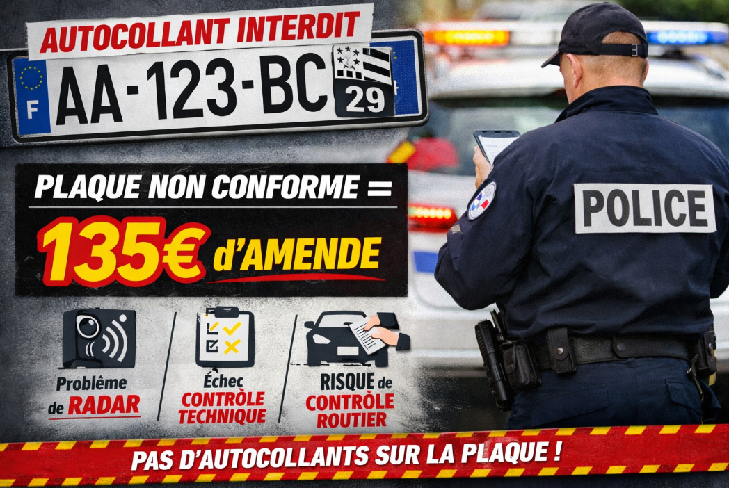 Ce détail sur votre plaque d’immatriculation peut vous coûter 135 € d’amende 1 Ce détail sur votre plaque d’immatriculation peut vous coûter 135 € d’amende Capture decran 2026 02 26 052003 Ce détail sur votre plaque d’immatriculation peut vous coûter 135 € d’amende