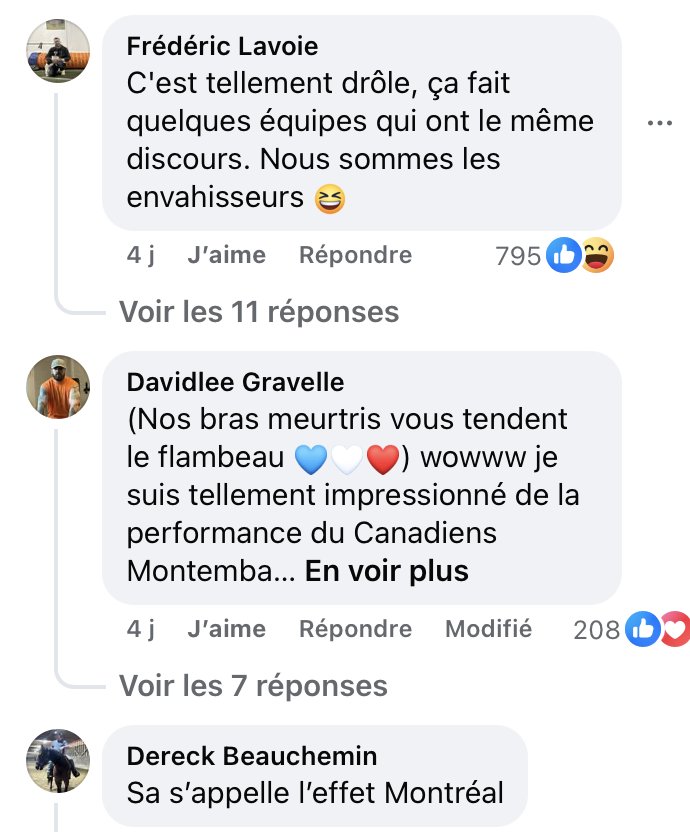 Capture le 2026 02 10 a 16.23.24 Les partisans du CH envahissent les ar&eacute;nas et &ccedil;a irrite