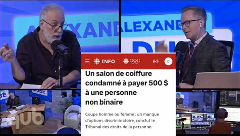 Capture le 2026 02 19 a 08.40.13 Beno&icirc;t Dutrizac s&rsquo;emporte apr&egrave;s une d&eacute;cision du Tribunal impliquant un salon de coiffure (500$ &agrave; une personne non-binaire)