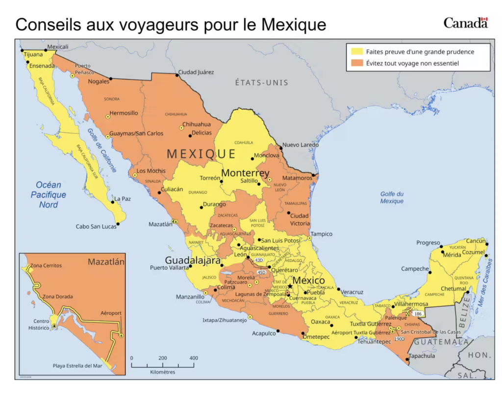 Capture le 2026 02 27 a 13.15.51 1 Les autorit&eacute;s Canadiennes mettent en garde les voyageurs vers le Mexique Voici pourquoi !