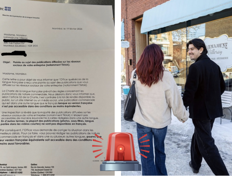 Capture le 2026 02 28 a 11.07.29 L&rsquo;OQLF vise un resto de Montr&eacute;al pour ses publications