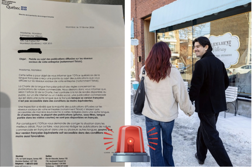 Capture le 2026 02 28 a 11.07.29 L&rsquo;OQLF vise un resto de Montr&eacute;al pour ses publications