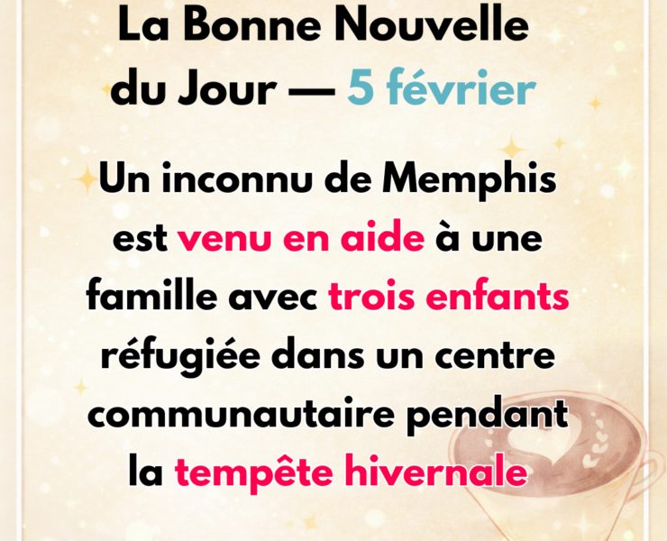 Votre Bonne Nouvelle du Jour 6 Un inconnu de Memphis est venu en aide &agrave; une famille pendant la temp&ecirc;te hivernale