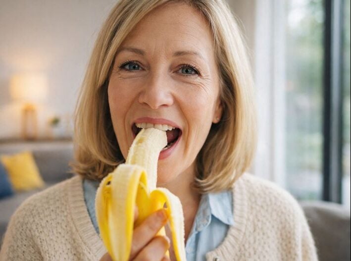 femmeban e1770050032925 Plus de 50 ans ? Voici ce que peut provoquer une banane par jour