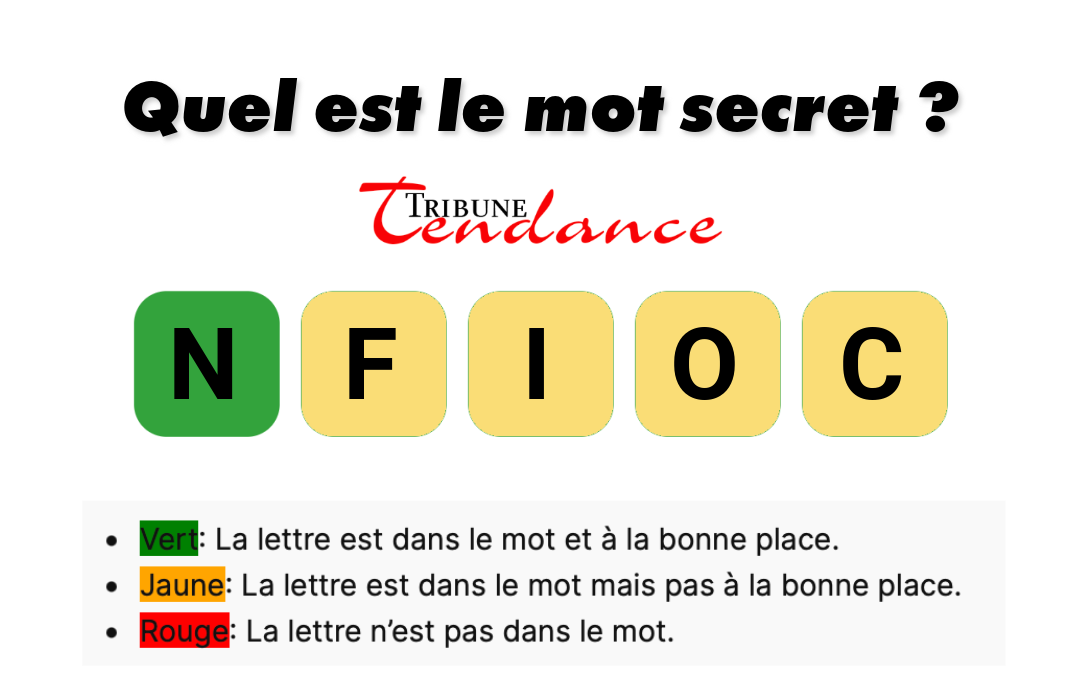 game virale image nocif 4 D&eacute;fi: Mot de 5 Lettres en 2 Minutes