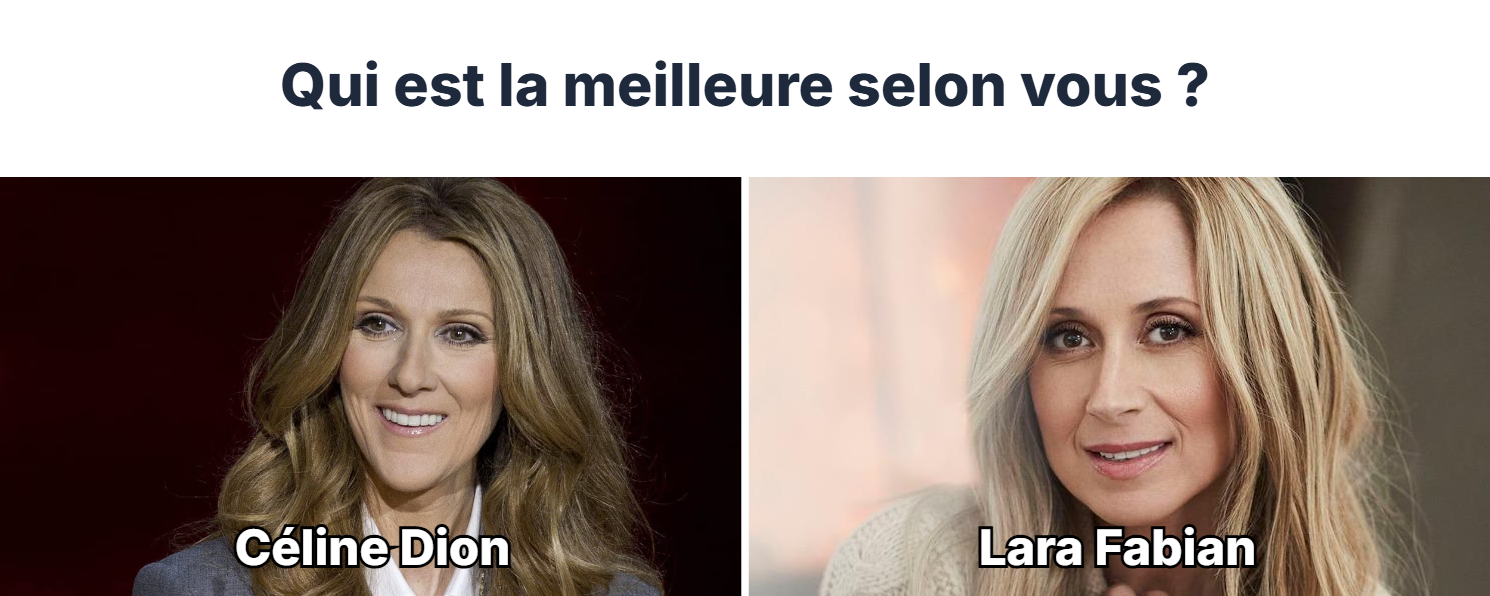 sondage celine lara 18 Lara Fabian et C&eacute;line Dion : simple mythe ou vraie tension ?