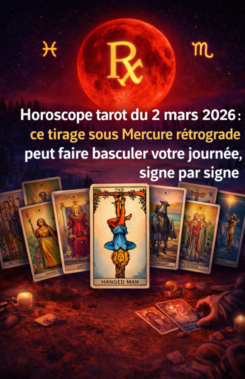 Capture decran 2026 03 02 070945 Horoscope tarot du lundi 2 mars 2026 : sous Mercure r&eacute;trograde, ce tirage peut tout faire basculer aujourd&rsquo;hui
