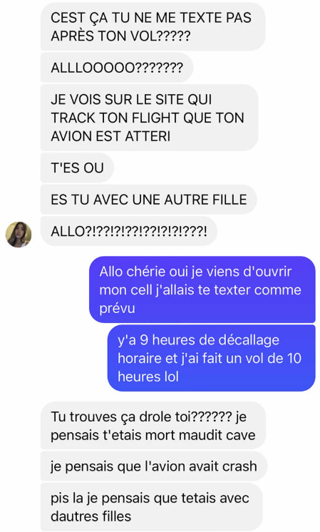 Capture decran 2026 03 11 092139 Un Qu&eacute;b&eacute;cois partage ses messages avec sa blonde&hellip; et les internautes n&rsquo;en reviennent pas