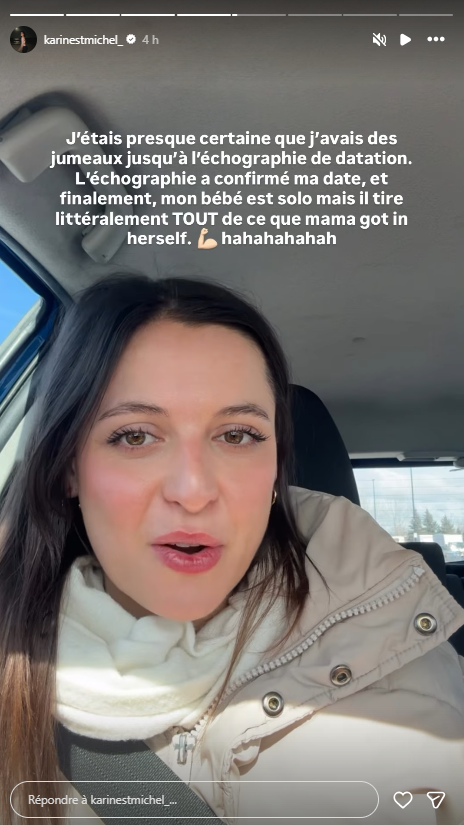 Capture decran 2026 03 13 153103 Karine St-Michel parle ouvertement de sa grossesse&hellip; et &ccedil;a fait beaucoup r&eacute;agir les internautes