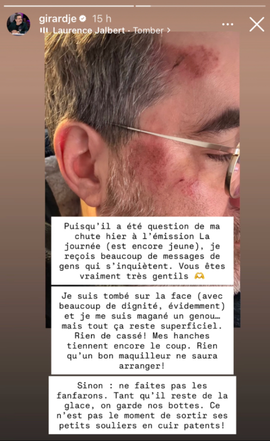 Capture decran 2026 03 29 124837 &laquo; Je suis tomb&eacute; sur la face &raquo; : Jean-S&eacute;bastien Girard d&eacute;voile une photo apr&egrave;s son accident