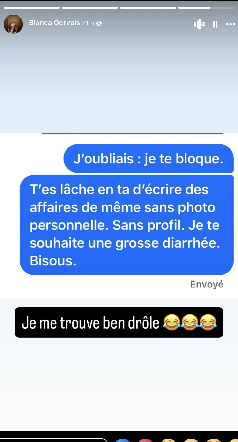 Capture decran le 2026 03 10 a 17.39.31 e1773178821848 Une internaute critique Bianca Gervais : sa r&eacute;ponse devient virale