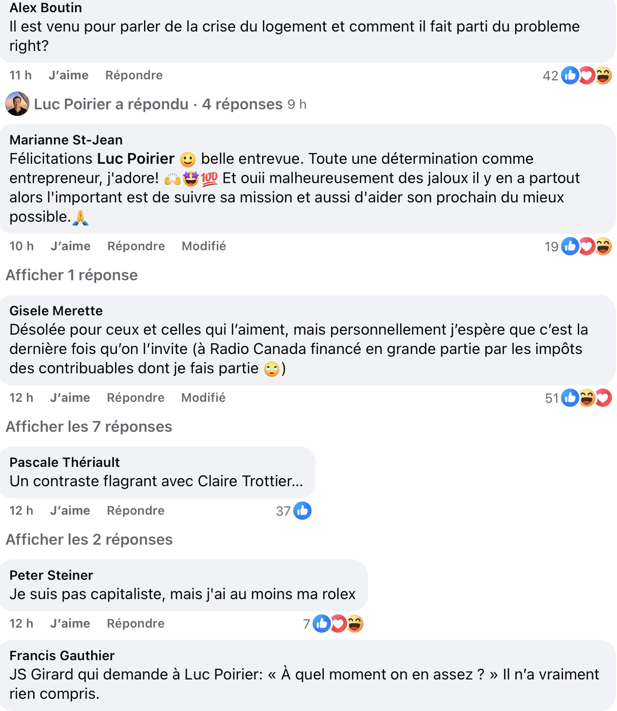 Capture decran le 2026 03 23 a 09.29.25 Luc Poirier provoque une vague de r&eacute;actions &agrave; &laquo; Tout le monde en parle &raquo;