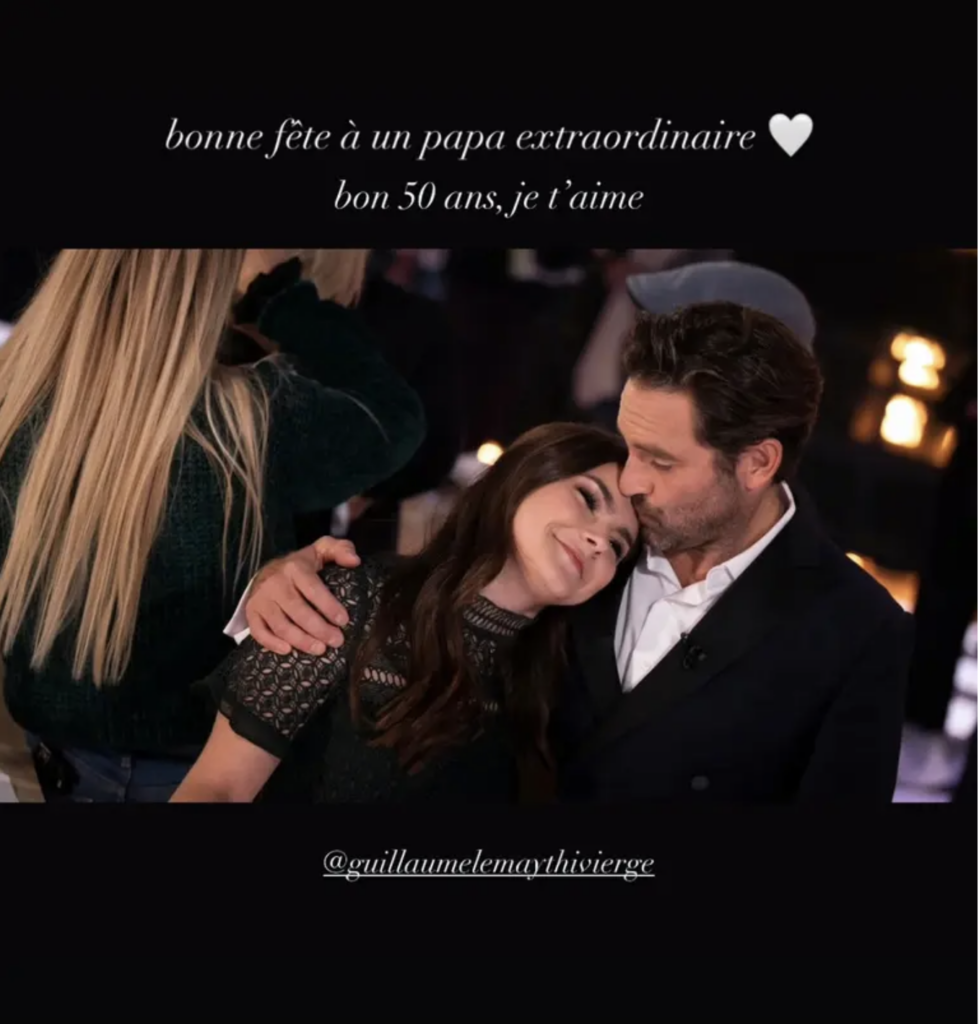 Capture le 2026 03 01 a 09.13.16 Pour les 50 ans de Guillaume Lemay-Thivierge, sa fille Charlie partage une rare photo