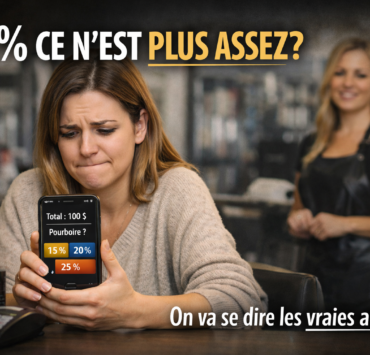 ChatGPT Image 20 mars 2026 05 17 49 Vous ne savez jamais combien laisser de pourboire chez la coiffeuse? Voici enfin la r&eacute;ponse