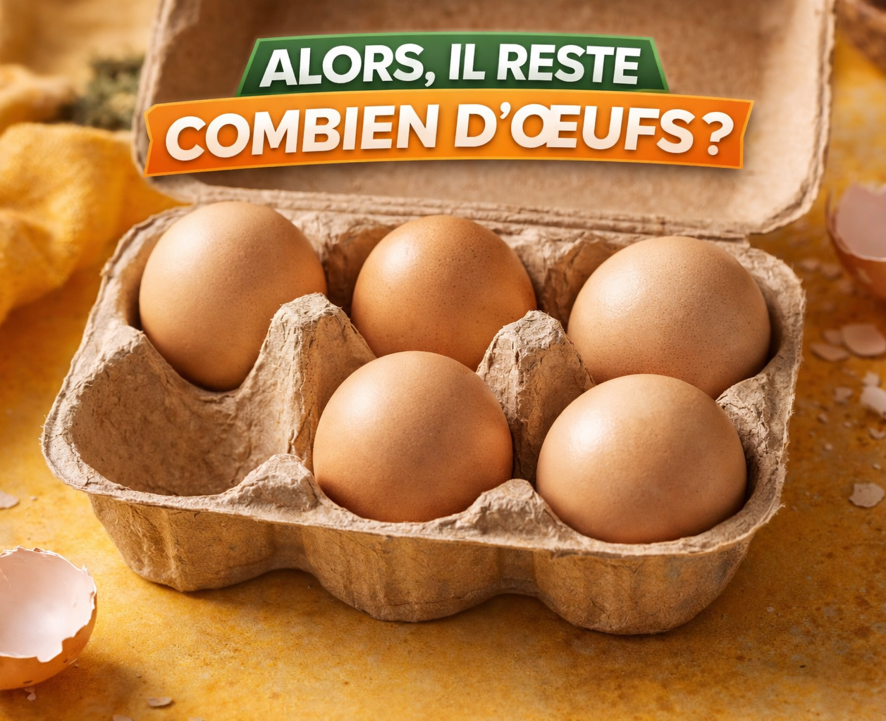 oeufsccc e1773866709690 6 &oelig;ufs, 2 cass&eacute;s, 2 mang&eacute;s et cuire 2&hellip; il reste combien d'&oelig;ufs, ?