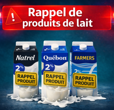 rappelp Rappel : des fragments de verre possibles dans du lait vendu au Qu&eacute;bec
