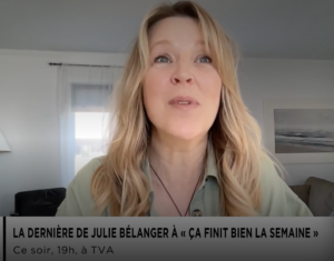 Capture decran 2026 04 24 092555 &Ccedil;a finit bien la semaine : la derni&egrave;re de Julie B&eacute;langer ce soir&hellip;
