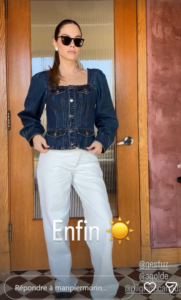 Capture decran 2026 04 28 075838 Vous devez absolument voir la nouvelle tenue en denim de Maripier Morin pour le printemps