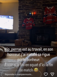 Capture decran 2026 04 30 122849 Marie-Pier Morin a une nouvelle superstition quand le Canadien joue&hellip; et elle jure que &ccedil;a change tout
