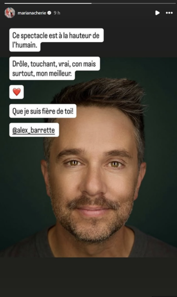 Capture le 2026 04 10 a 10.11.13 e1775812715140 Apr&egrave;s 7 ans de vie commune, voici comment Mariana Mazza a r&eacute;agi au nouveau spectacle de son ex