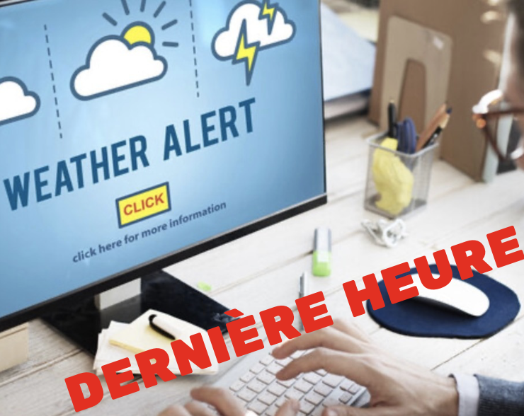 Capture le 2026 04 19 a 11.05.22 &nbsp;Jusqu'&agrave; 30 mm de pluie et des flocons : les pr&eacute;visions m&eacute;t&eacute;o forcent la prudence sur les routes du Qu&eacute;bec