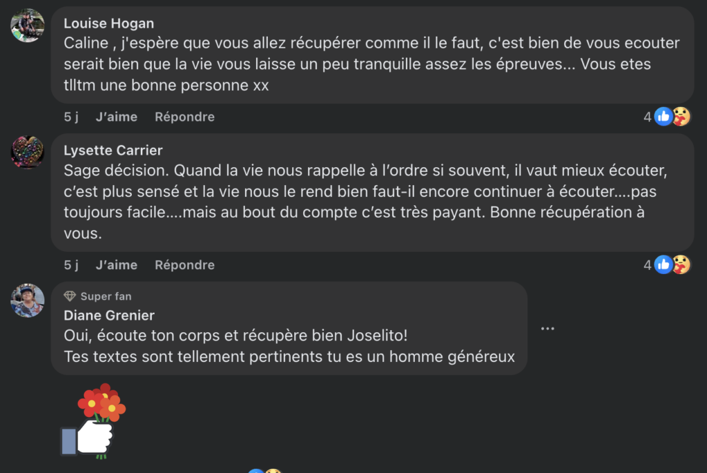 Capture le 2026 04 22 a 08.54.12 Accident de Jos&eacute;lito Michaud : La mise &agrave; jour de V&eacute;ronique B&eacute;liveau fait r&eacute;agir la toile