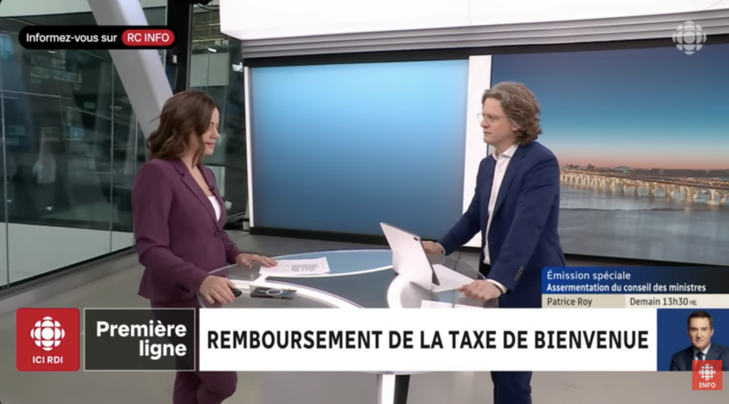 Capture le 2026 04 22 a 11.07.16 Remboursement de la taxe de bienvenue : Pierre-Yves McSween ne m&acirc;che pas ses mots