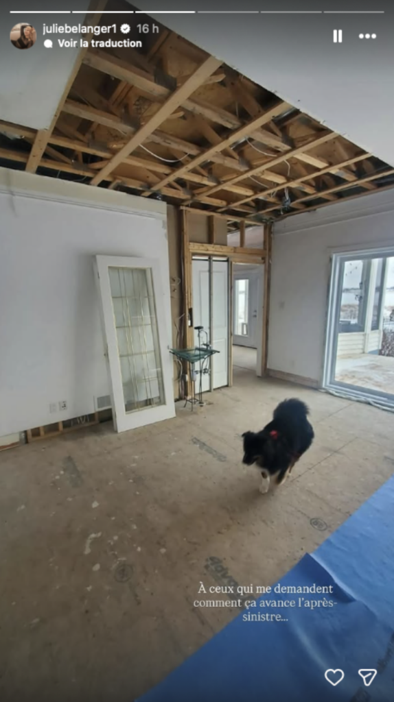 Capture le 2026 04 22 a 12.25.41 Julie B&eacute;langer montre sa maison apr&egrave;s le sinistre: les images frappent et g&eacute;n&egrave;rent des r&eacute;actions