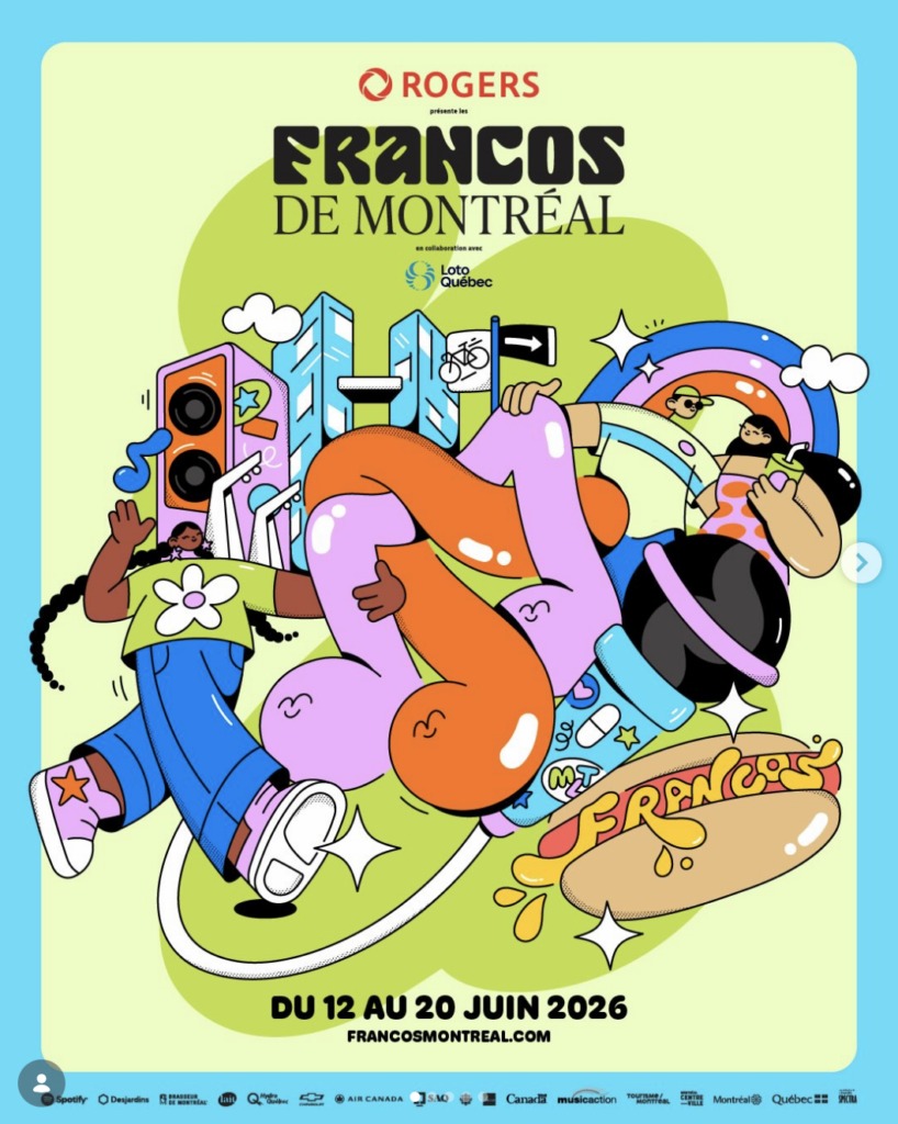 Capture le 2026 04 29 a 08.36.59 Francos de Montr&eacute;al 2026 : nostalgie, rap et t&ecirc;tes d&rsquo;affiche explosent la programmation d&rsquo;une grosse surprise