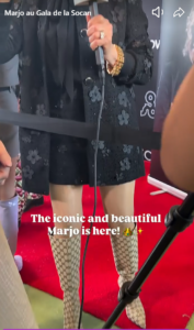 Capture decran 2026 05 05 082351 &Agrave; 70 ans, Marjo vole la vedette sur le tapis rouge avec une tenue inattendue