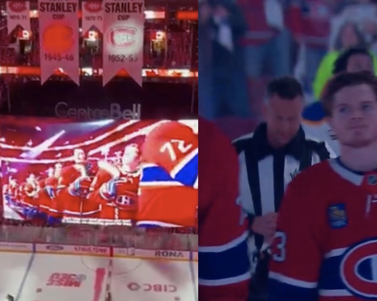 Capture le 2026 05 11 a 12.37.58 Voyez la vid&eacute;o de l&rsquo;hymne national un &eacute;l&eacute;ment lors de la c&eacute;r&eacute;monie donne des frissons &agrave; tout le Qu&eacute;bec
