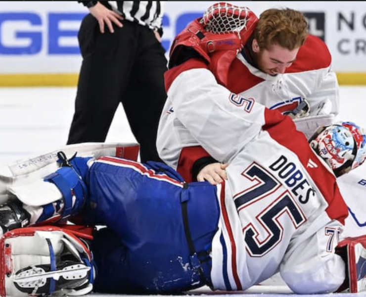Capture le 2026 05 19 a 20.34.30 Jakub Dobes provoque les fans de Buffalo apr&egrave;s le match 7 et vole la vedette, une attitude qui divise d&eacute;j&agrave; les supporters des Sabres.