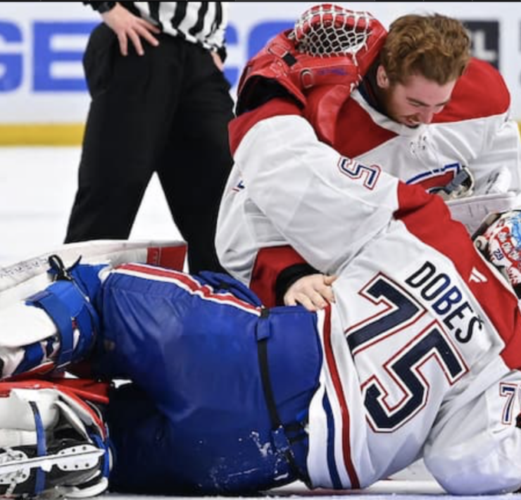 Capture le 2026 05 19 a 20.34.30 Jakub Dobes provoque les fans de Buffalo apr&egrave;s le match 7 et vole la vedette, une attitude qui divise d&eacute;j&agrave; les supporters des Sabres.
