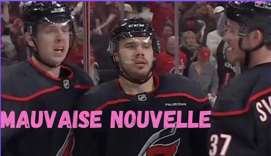 Le Canadien et la F1 se croisent : Les Hurricanes écopent d'une mauvaise nouvelle avant leur arrivée au Québec 1 Le Canadien et la F1 se croisent : Les Hurricanes écopent d'une mauvaise nouvelle avant leur arrivée au Québec Capture le 2026 05 23 a 07.44.41 Le Canadien et la F1 se croisent : Les Hurricanes écopent d'une mauvaise nouvelle avant leur arrivée au Québec