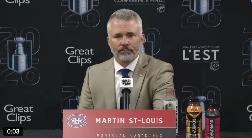 Capture le 2026 05 25 a 01.20.37 Tension maximale : Martin St-Louis quitte abruptement la salle de presse apr&egrave;s une question cors&eacute;e