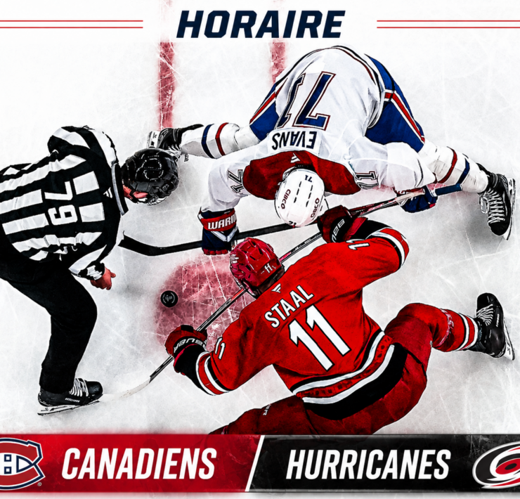 HORAIRE e1779292031627 Canadiens vs Hurricanes : l&rsquo;horaire complet est sorti