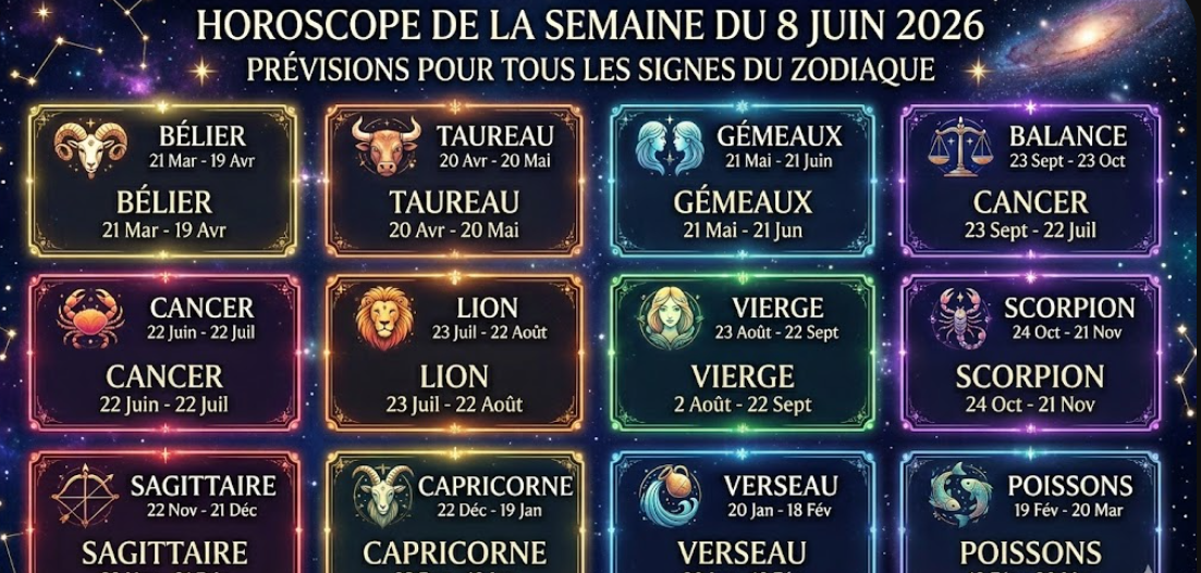 Capture decran 2026 06 03 135711 Horoscope semaine du 8 juin 2026 : amour, travail, argent &mdash; ce que les astres vous r&eacute;servent