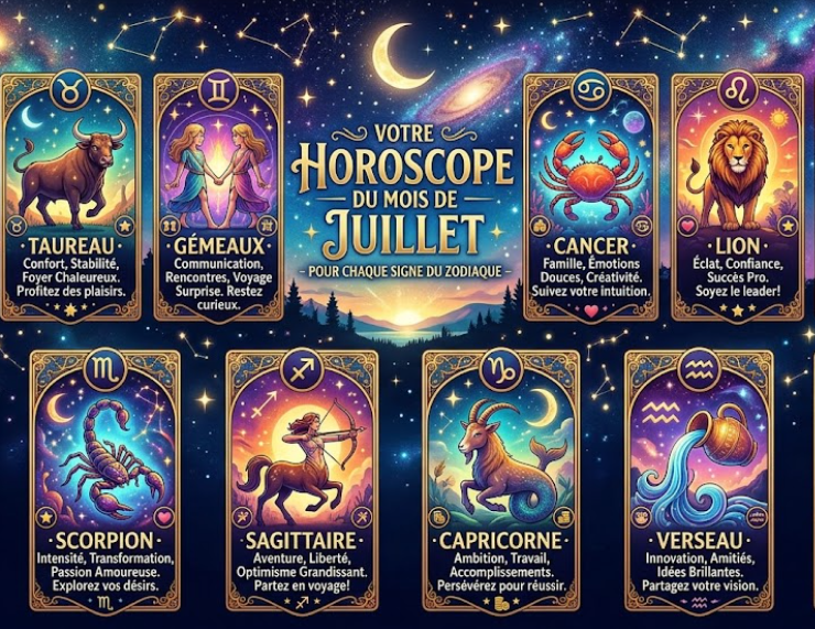 Capture decran 2026 06 26 080802 Amour, travail, &eacute;motions : voici l'horoscope complet de juillet 2026 pour les 12 signes