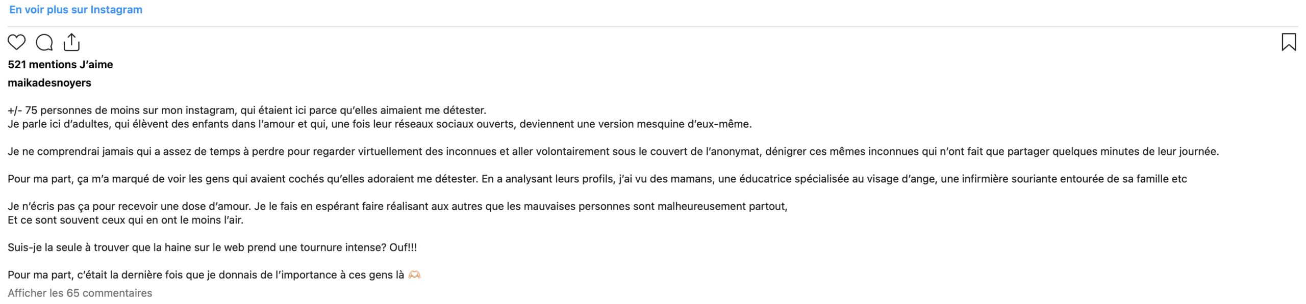 Maïka Desnoyers révèle une nouvelle triste sur ses réseaux sociaux 2 Maïka Desnoyers révèle une nouvelle triste sur ses réseaux sociaux Capture decran le 2026 06 18 a 18.38.48 scaled Maïka Desnoyers révèle une nouvelle triste sur ses réseaux sociaux