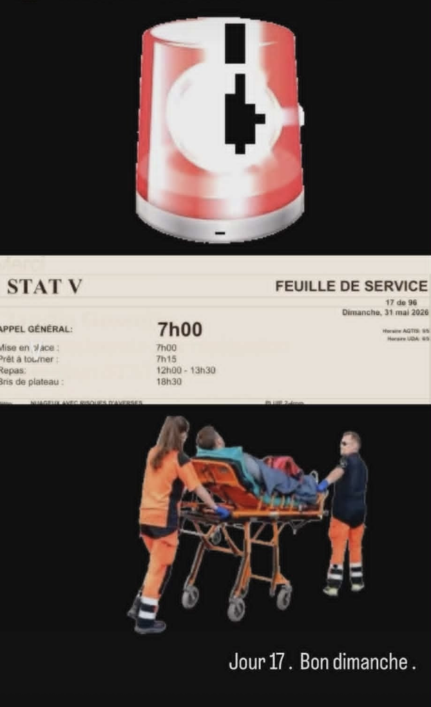 « Déjà 17 jours de faits » : Julie Perreault partage une photo exclusive du plateau de STAT 4 « Déjà 17 jours de faits » : Julie Perreault partage une photo exclusive du plateau de STAT Capture le 2026 06 01 a 08.57.56 « Déjà 17 jours de faits » : Julie Perreault partage une photo exclusive du plateau de STAT