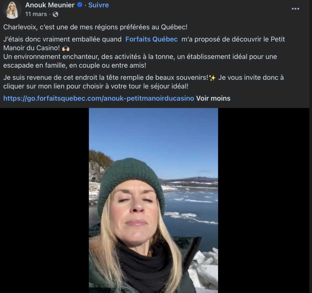 Capture le 2026 06 06 a 10.11.44 &laquo; Pas au courant de la situation &raquo; : Des stars(Caroline N&eacute;ron, Anouk Meunier et Maripier Morin) d'ici coupent les ponts avec Forfaits Qu&eacute;bec apr&egrave;s de lourdes dettes