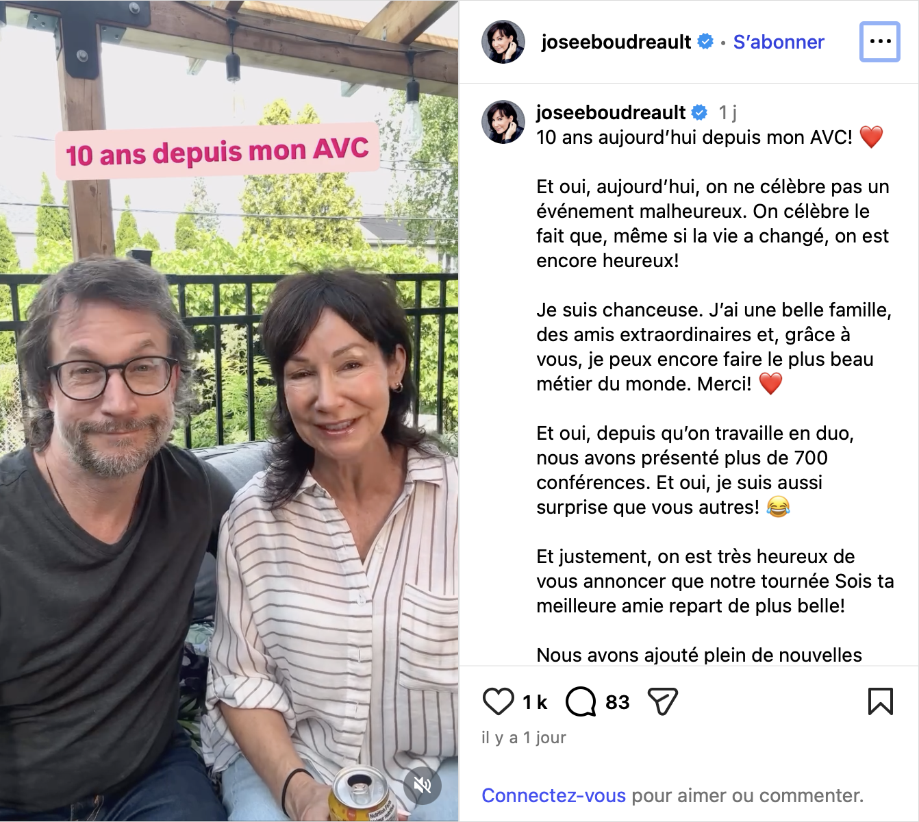 Josée Boudreault fait une annonce importante en lien avec son avc 2 Josée Boudreault fait une annonce importante en lien avec son avc Capture decran le 2026 07 03 a 09.23.47 Josée Boudreault fait une annonce importante en lien avec son avc