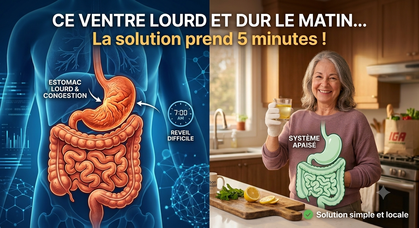 Ventre lourd, dur, gonflé... Vous commencez, vous aussi, vos matinées avec cette sensation d'inconfort qui gâche votre réveil ? 1 Ventre lourd, dur, gonflé... Vous commencez, vous aussi, vos matinées avec cette sensation d'inconfort qui gâche votre réveil ? Gemini Generated Image fb74abfb74abfb74 Ventre lourd, dur, gonflé... Vous commencez, vous aussi, vos matinées avec cette sensation d'inconfort qui gâche votre réveil ?