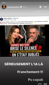 Capture decran 2026 08 04 092006 Andr&eacute;e Watters et Sylvain Cossette prennent la parole avec une bien triste nouvelle
