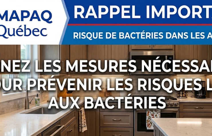 Capture decran 2026 08 18 101952 MAPAQ : Important rappel alimentaire &agrave; cause d&rsquo;une bact&eacute;rie