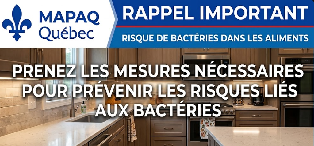 Capture decran 2026 08 18 101952 MAPAQ : Important rappel alimentaire &agrave; cause d&rsquo;une bact&eacute;rie